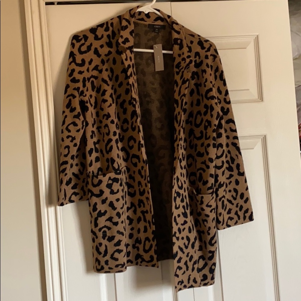 J. Crew Sophie open Front Sweater